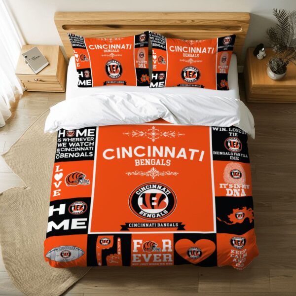 Cincinnati Bengals Pride Duvet Bedding Set