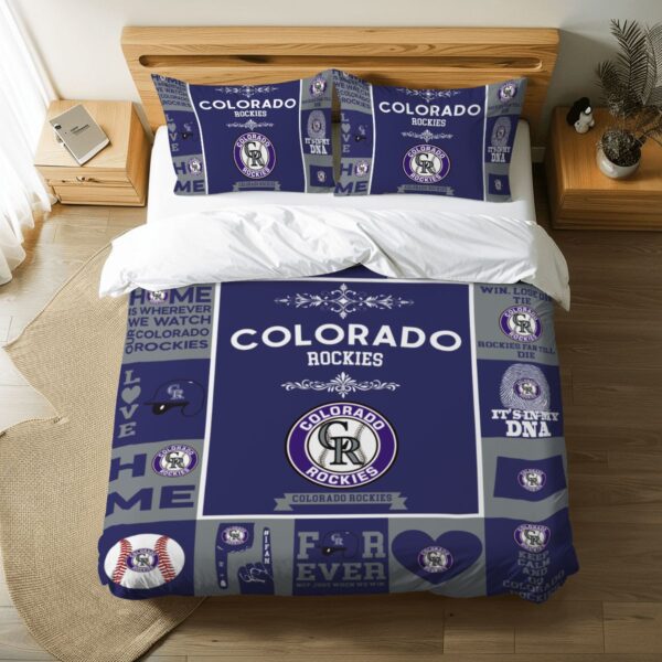 Colorado Rockies Pride Duvet Bedding Set
