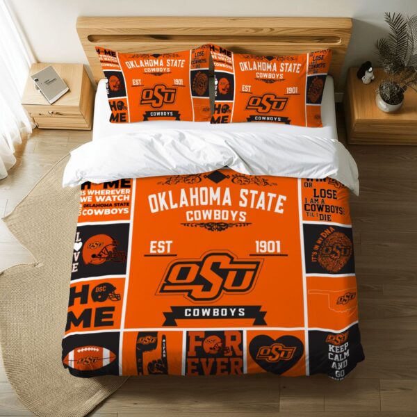 Oklahoma State Cowboys Pride Duvet Bedding Set