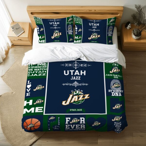 Utah Jazz Pride Duvet Bedding Set