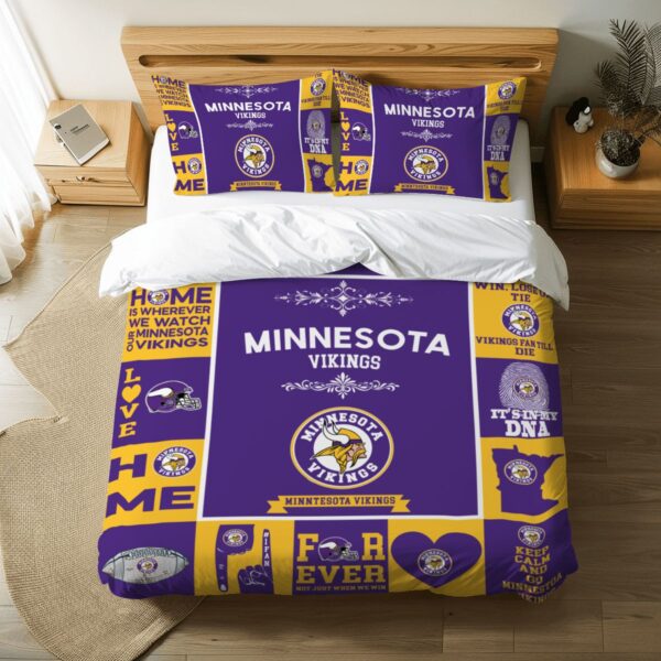Minnesota Vikings Pride Duvet Bedding Set