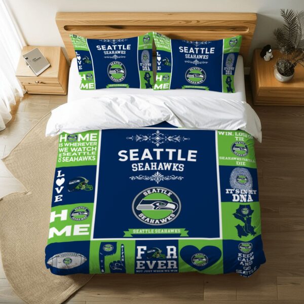Seattle Seahawks Pride Duvet Bedding Set