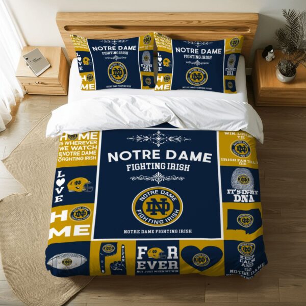 Notre Dame Fighting Irish Pride Duvet Bedding Set