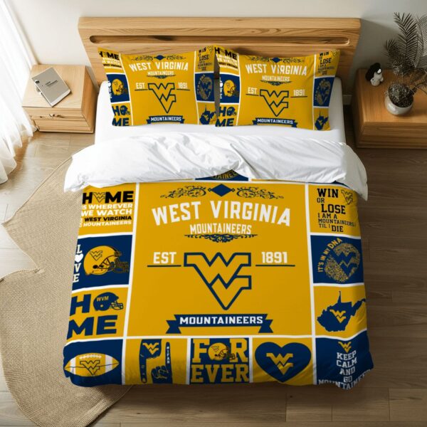 West Virginia Mountaineers Pride Duvet Bedding Set