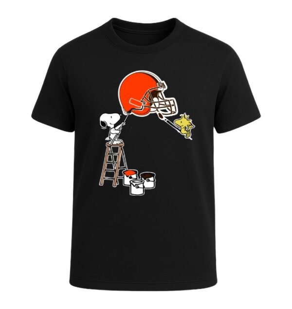 Snoopy Painting Cleveland Browns Spirit