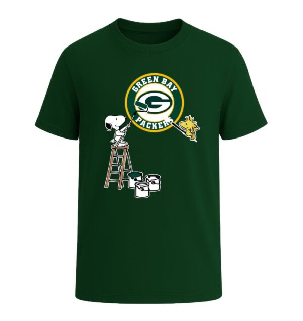 Snoopy Painting Green Bay Packers Spirit