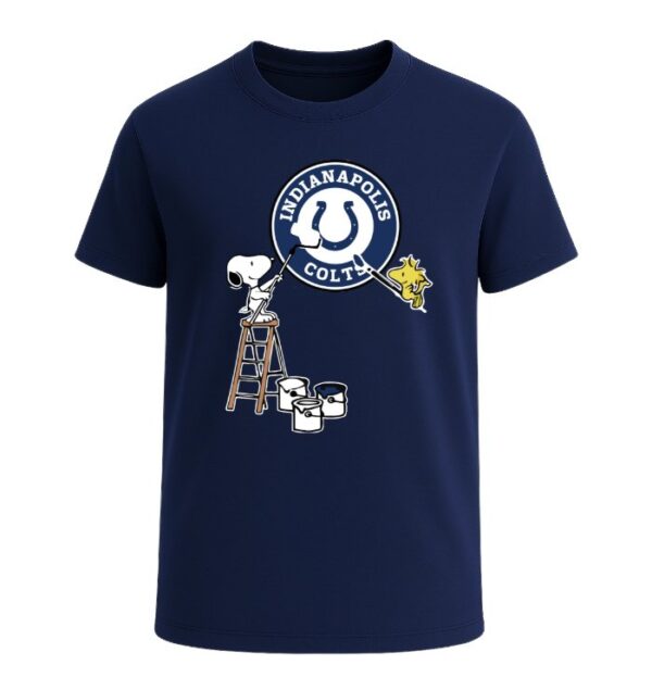 Snoopy Painting Indianapolis Colts Spirit