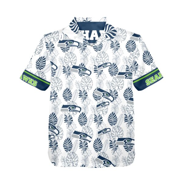 Seattle Seahawks Tropical Leaf Hawaiian Shirt
