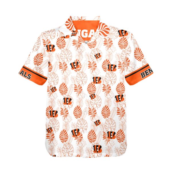 Cincinnati Bengals Tropical Leaf Hawaiian Shirt