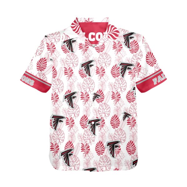 Atlanta Falcons Tropical Leaf Hawaiian Shirt