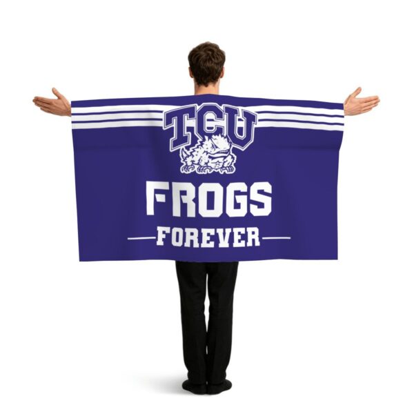 TCU Horned Frogs Forever Sports Flag Sleeve Cape