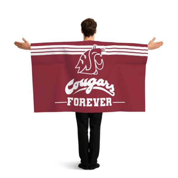 Washington State Cougars Forever Sports Flag Sleeve Cape