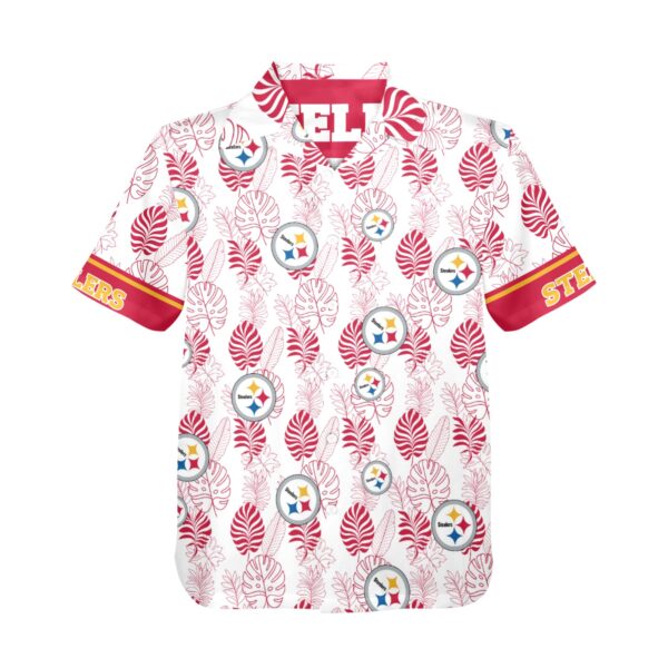 Pittsburgh Steelers Tropical Leaf Hawaiian Shirt