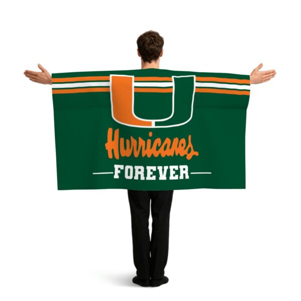 Miami Hurricanes Forever Sports Flag Sleeve Cape