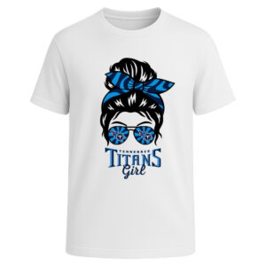 Tennessee Titans Girl Messy Bun Glasses