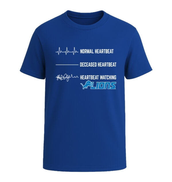 Heartbeat watching Detroit Lions