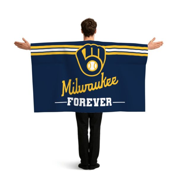 Milwaukee Brewers Forever Sports Flag Sleeve Cape