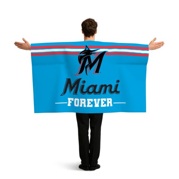 Miami Marlins Forever Sports Flag Sleeve Cape