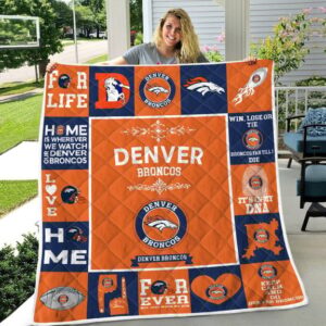 Denver Broncos Pride Quilt Blanket