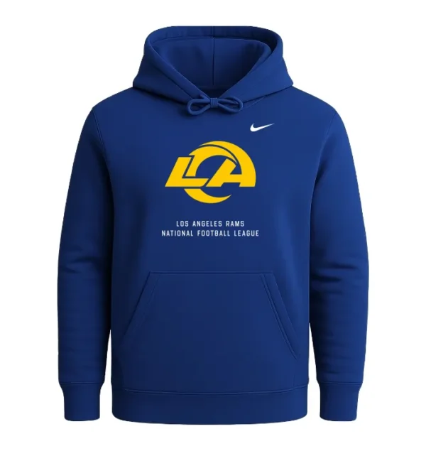 Los Angeles Rams Nike Charcoal Toss Sweep Therma-FIT Hoodie