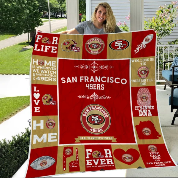 San Francisco 49ers Pride Quilt Blanket
