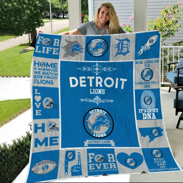 Detroit Lions Pride Quilt Blanket